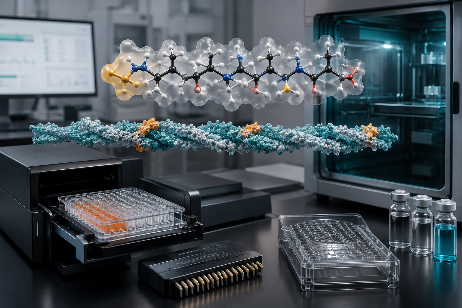 Illustration NEXUS — recherche peptides