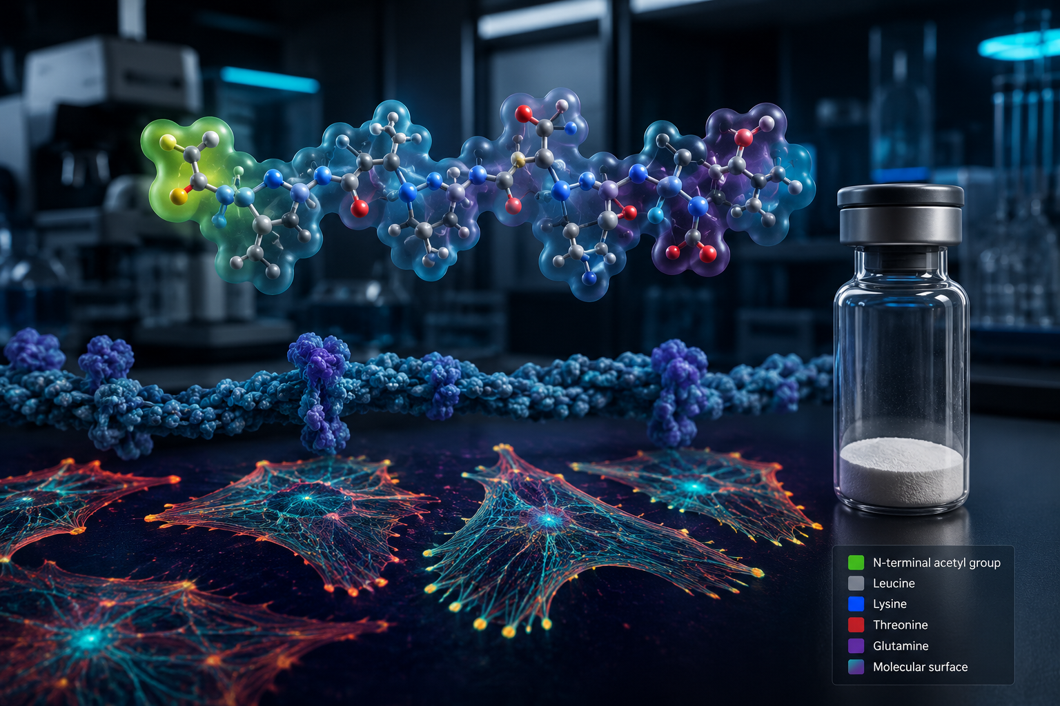 Illustration NEXUS — recherche peptides