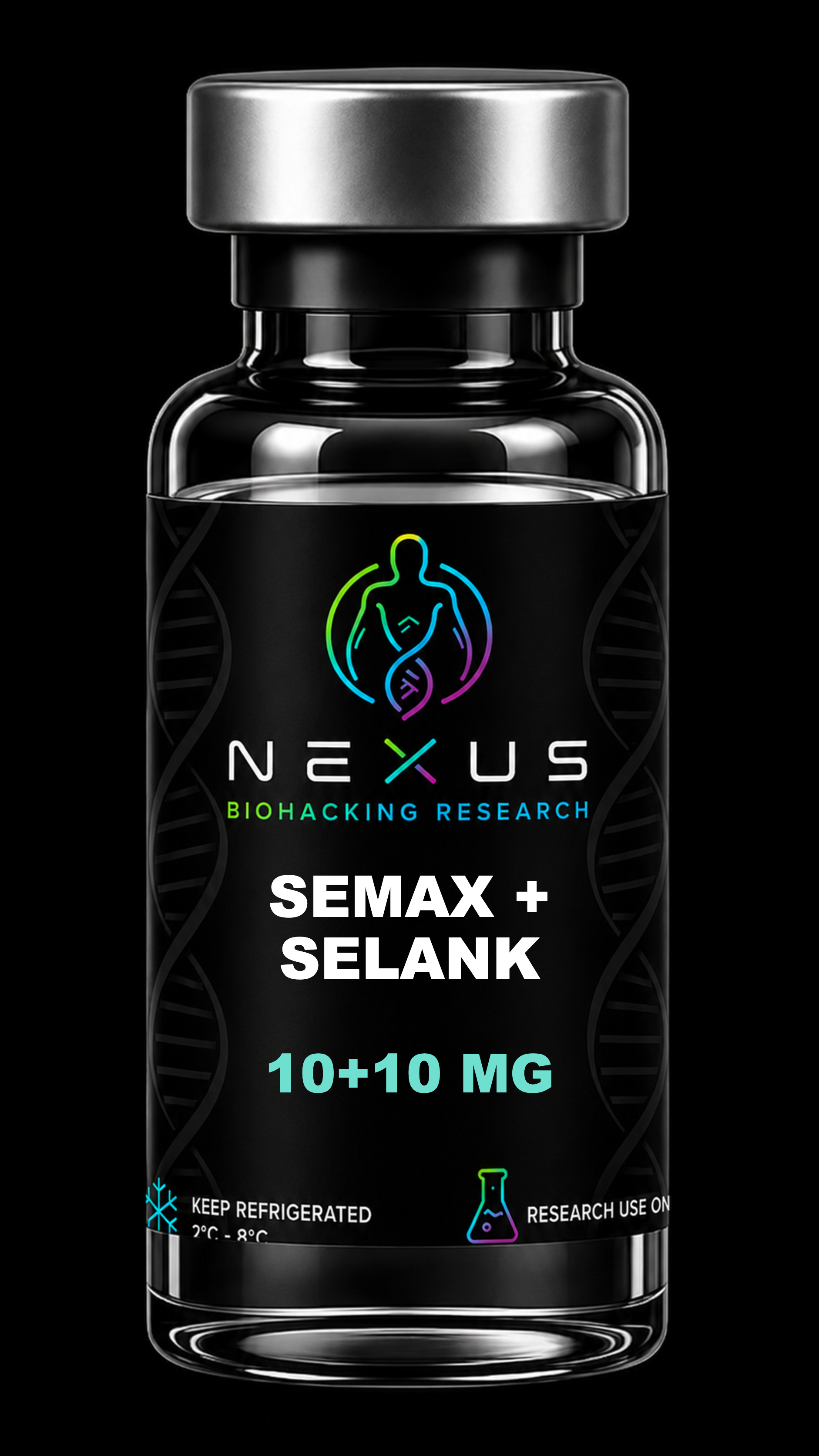 Semax 10mg+Selank 10mg — peptide de recherche NEXUS