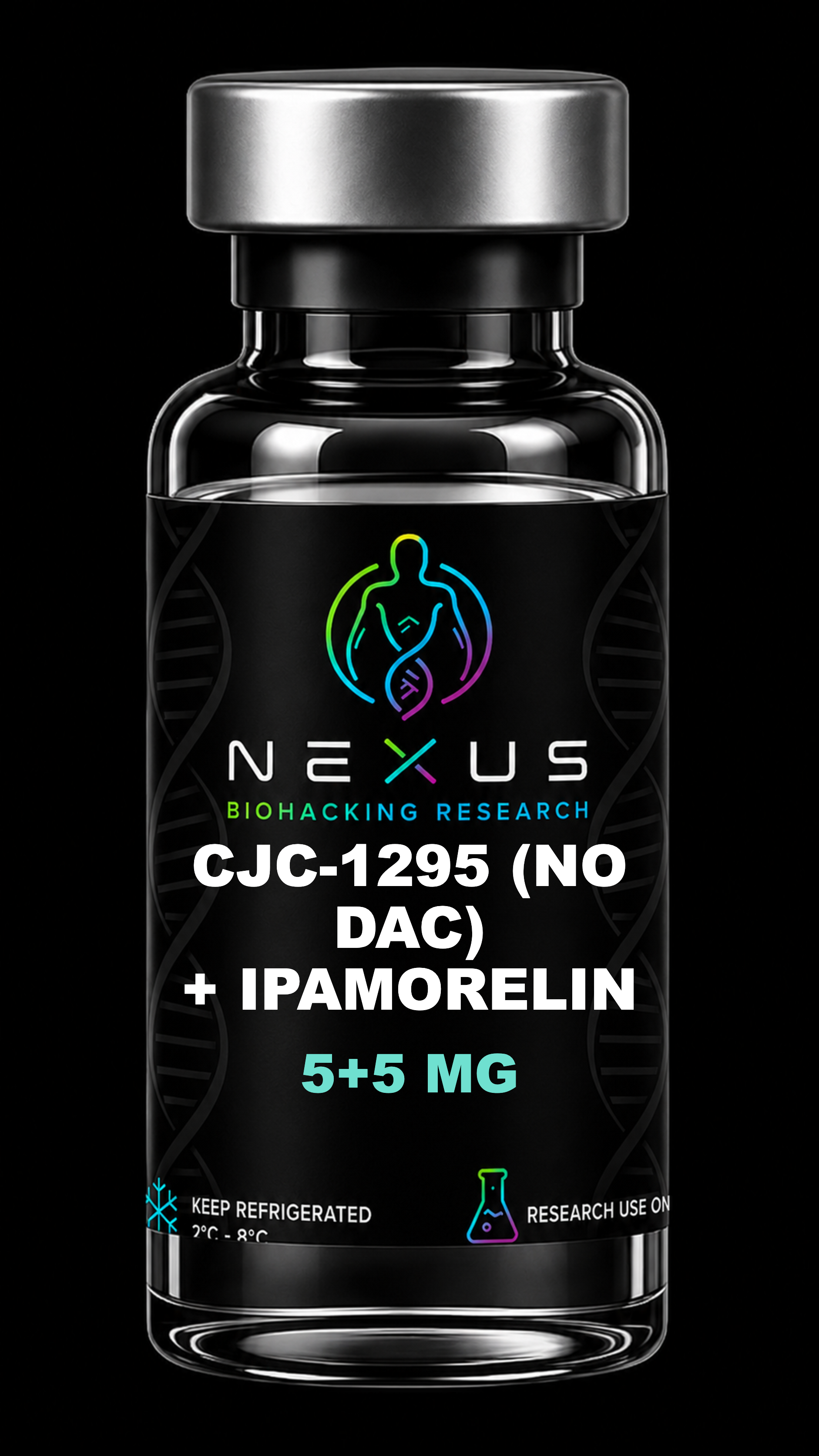 CJC-1295 w/o DAC + Ipamorelin 5mg+5mg — peptide de recherche NEXUS